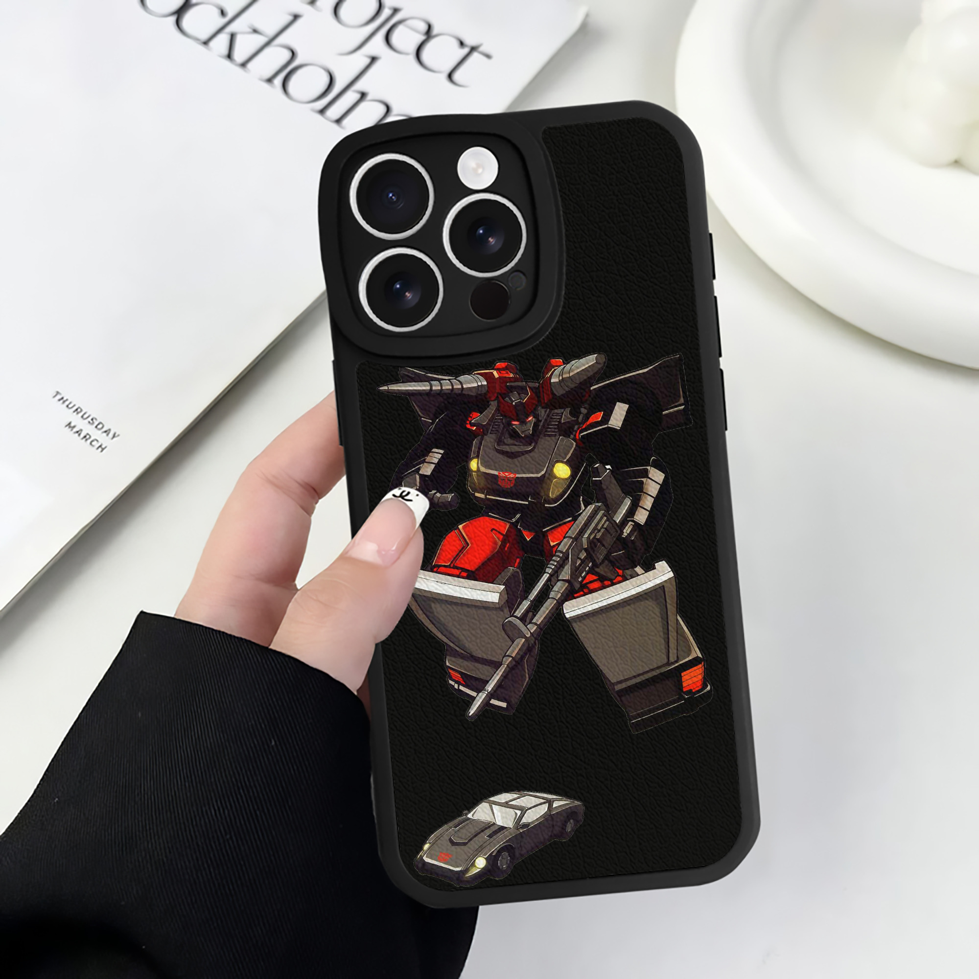 （画像用）  【iPhone 16シリーズ対応】シリコンスマホケース（レザー調） 材質：シリコン